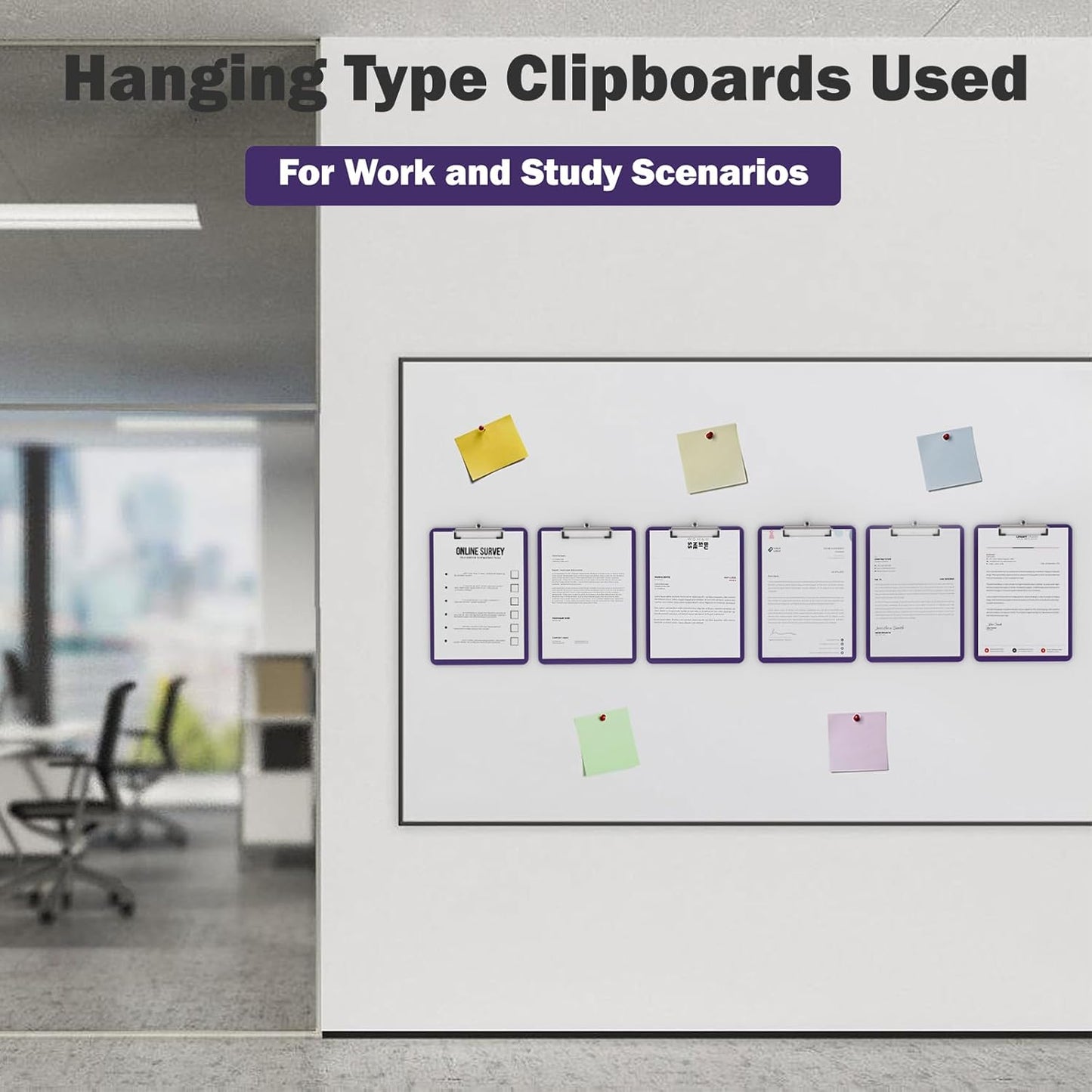 Plastic Clipboards 2 Pack, A4 Black Clip Board 8.5x11 for Classroom, Students, Kid, Woman, Size 9" x 12.5" with Low Profile Clip, Office & School Supply