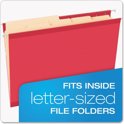 Pendaflex Divide It Up File Folders, Paper and Documents Organizer, Folder with Pockets, Manila File Organizer for School, Home and Office, Letter Size, 24/Pack (10770)