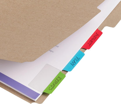 Avery Multiuse Ultra Tabs, 2" x 1.5", 2-Side Writable, Assorted Pastel Dots, 24 Repositionable Tabs (74773)