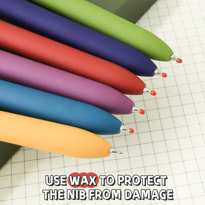 UIXJODO 6 Pcs Gel Pens 0.5mm Quick Dry Black Ink Pens Fine Point Smooth Writing Pens, Cute Office and School Supplies Gifts for Women Teacher Students (6 Pcs Ombre Gold)
