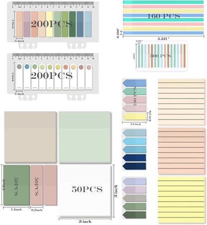 BAYTORY 700 Sheets Transparent Sticky Notes, Clear Waterproof 3 x 3 inch See Through Memo Pad, Self-Adhesive Translucent Writable Index Tabs for Annotating Books, Office & School Study Supplies