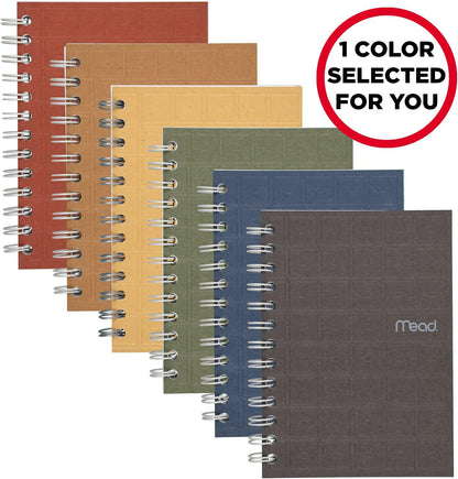 Mead Spiral Memo Notebook, 8 Pack, Pocket Notebook, College Ruled Paper, 3" x 5", 60 Sheets per Notebook, Assorted Colors (73605)