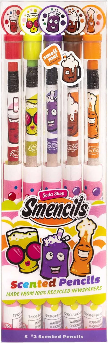 Spring Smencils - HB #2 Scented Pencils, 5 Count, Gifts for Kids, School Supplies, Classroom Rewards, Easter basket stuffers