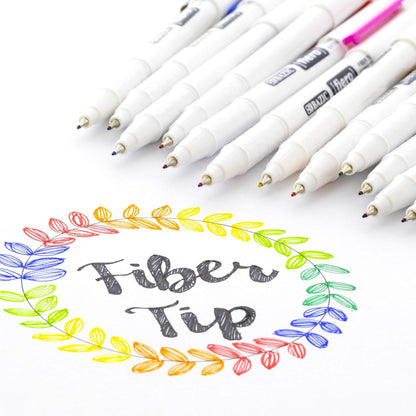 BAZIC Products Fiero Fiber Tip Pen, Fineliner Pens 0.4mm Blue Color Extra Fine Point, Writing Drawing for Graphic Office School (4/Pack), 1-Pack