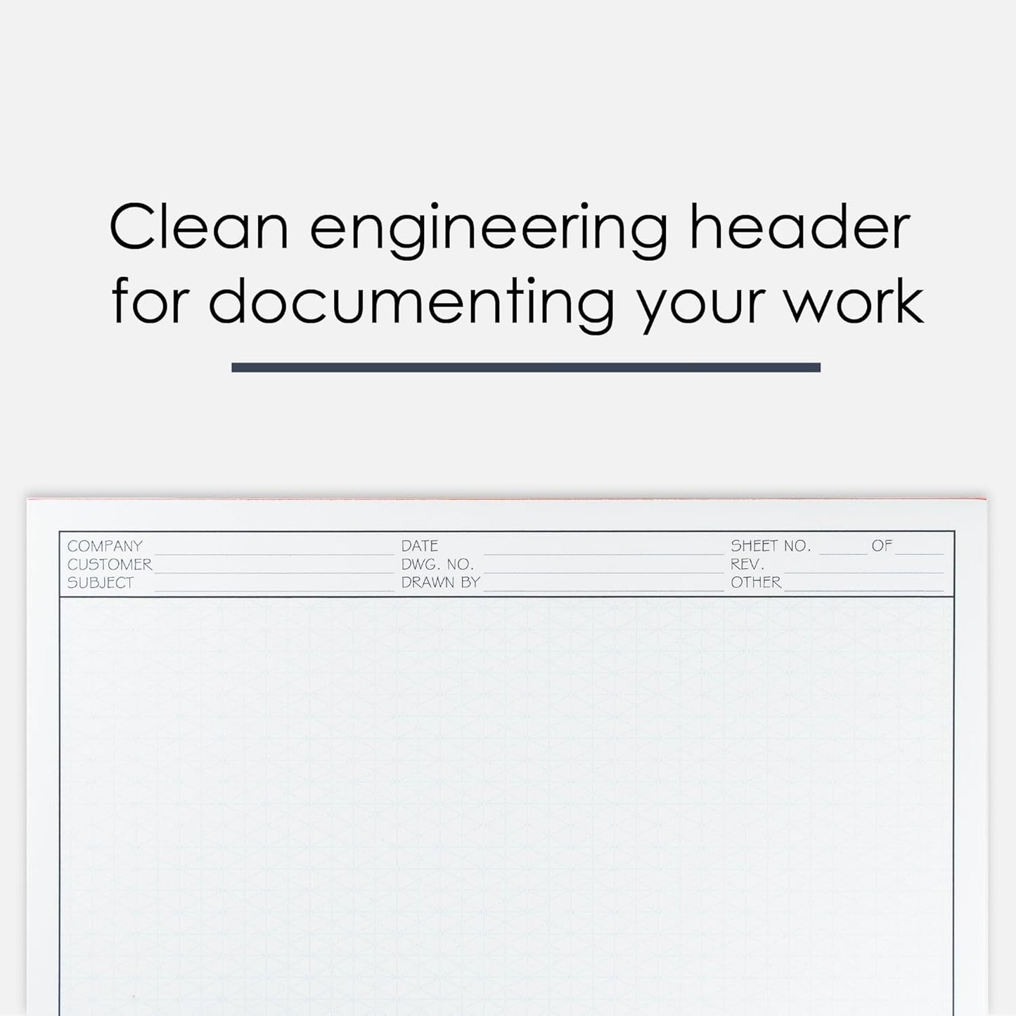 GeekNavy 8.5" x 11" Isometric Graph Paper 50 Sheets Portrait - 0.25" Grid, Non-photo Blue, High Brightness, Drafting, Engineering, Art, 3D Design (1-Pack)