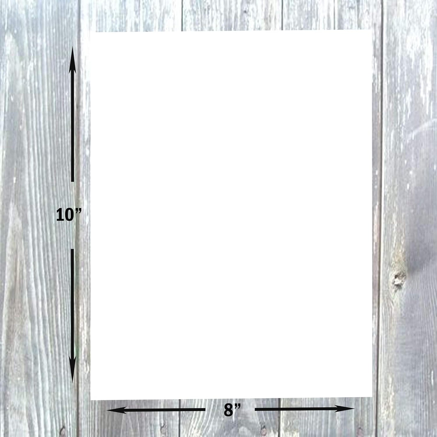 Hamilco White Cardstock - 8 x 10" Blank 80 lb Cover Card Stock - 50 Pack (Bright)