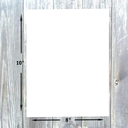 Hamilco White Cardstock - 8 x 10" Blank 80 lb Cover Card Stock - 50 Pack (Bright)
