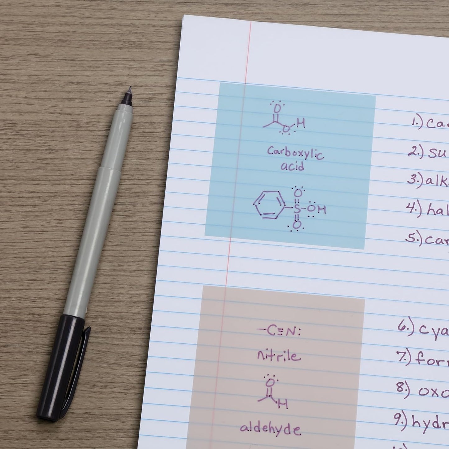Redi-Tag Translucent Sticky Notes, Transparent Self-Stick Notes, 3" x 3", 4 Pads, 50 Notes Per Pad, 200 Sheets (1006596)