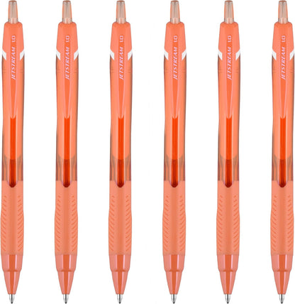 Uni-Ball Jetstream Elements Ballpoint Pen, Medium Point (1.0mm), Blue Ink, 6 Pens