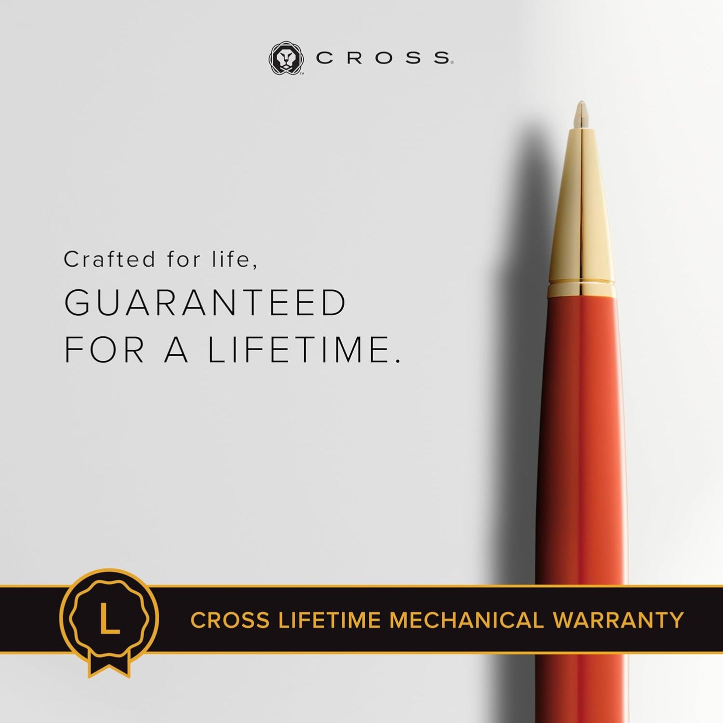Cross Bailey Light Refillable Ballpoint Pen Presented in a Everyday Gift Box - Medium Point, Black Ink, Polished Green