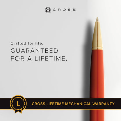 Cross Bailey Light Refillable Ballpoint Pen Presented in a Everyday Gift Box - Medium Point, Black Ink, Polished Green