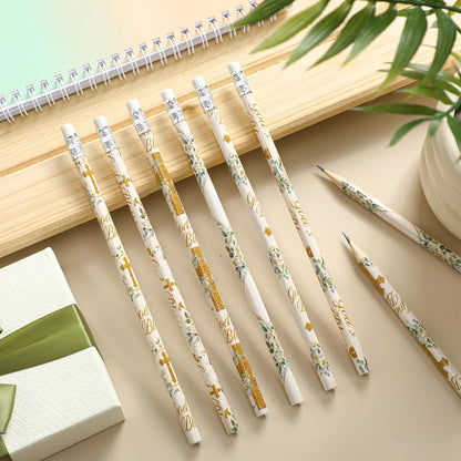 Fullhawl 120 Pcs Witch Party Favor Pencil Bulk Pink and Green Pencil Gift Witch Party Favors for Office School for Pink and Green Movie Supplies