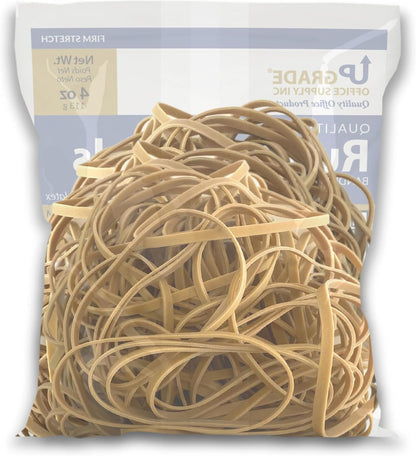 Upgrade Office Supply UPG22733 Rubber Bands, Size #33 (3-1/2” x 1/8”), 150 Bands, 1/4 lb, USA