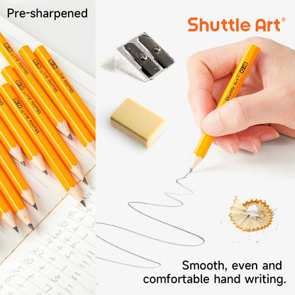 Shuttle Art 108 Pack Golf Pencils With Erasers, #2 HB Pencils Bulk, 3.5” Mini Pencil, Pre-Sharpened Small Pencil for Kids Teachers Classroom Games, Back to School Supplies