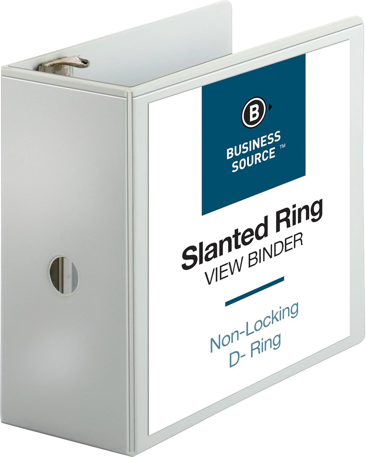 Business Source Basic D-Ring White View Binders