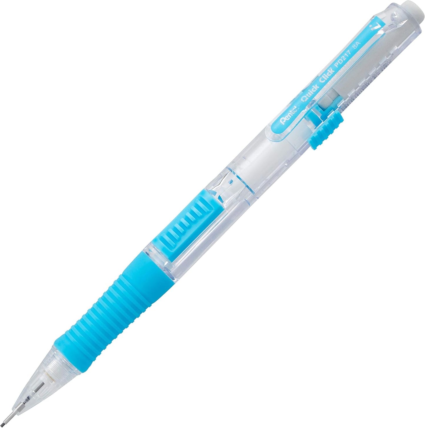 Pentel Quick Click Mechanical Pencil, (0.7mm), Medium, Black Barrel, Box of 12 Pencils (PD217A)