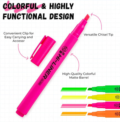 M&G Liner Highlighters, 12-Count Pack Yellow Highlighters, Chisel Tip No Bleed Highlighter Pens for Office Documents, Planning, and Everyday Organization