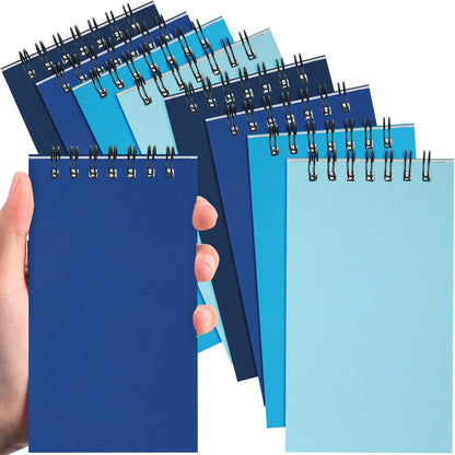 Tenceur 2 Pcs Pocket Notebook Bulk Small 3x5 Inch Spiral Notepads Mini Top Bound Notebook with Lined 120 Pages Ruled Memo Pads for Office College Nurse Essentials Back to School Gift (Black)