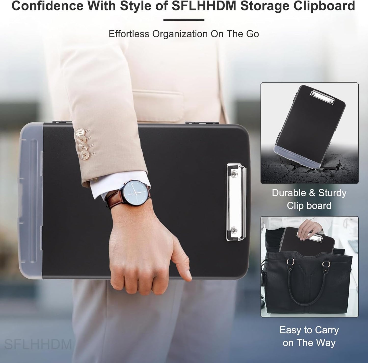 SFLHHDM Purple Clipboard, Clip Boards 8.5x11, Teacher Clipboards with Storage, Plastic Clipboard with Pen Holder, Clipboards Storage for Women Teachers Work, School & Office Supplies