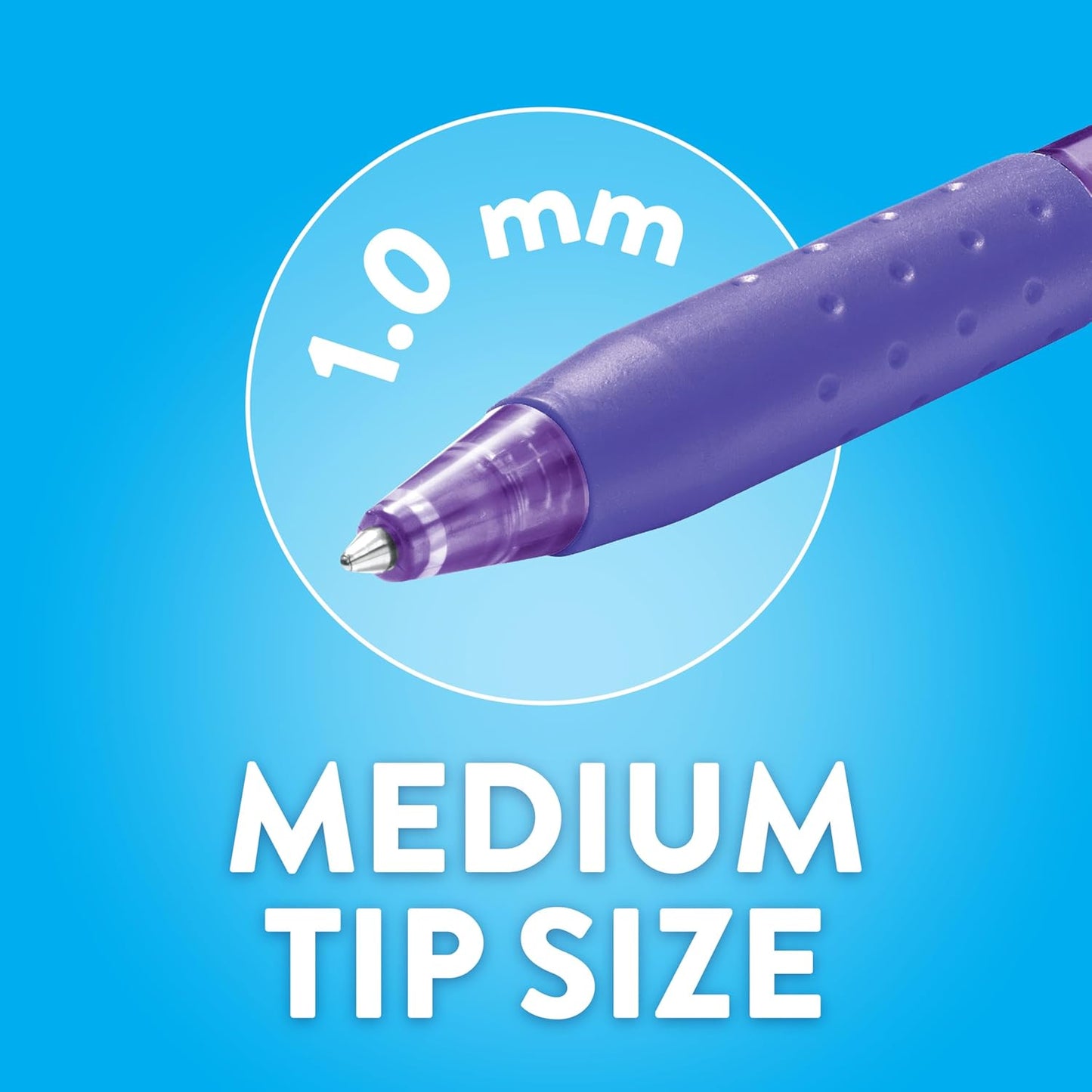 Paper Mate InkJoy 300RT Retractable Ballpoint Pens, Medium Point, Black, 12 Count