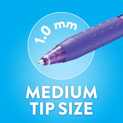 Paper Mate InkJoy 300RT Retractable Ballpoint Pens, Medium Point, Black, 12 Count