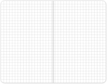 Elan Publishing Company Field Notebook/Pocket Journal - 3.5"x5.5" - Black - Graph Memo Book - Pack of 5