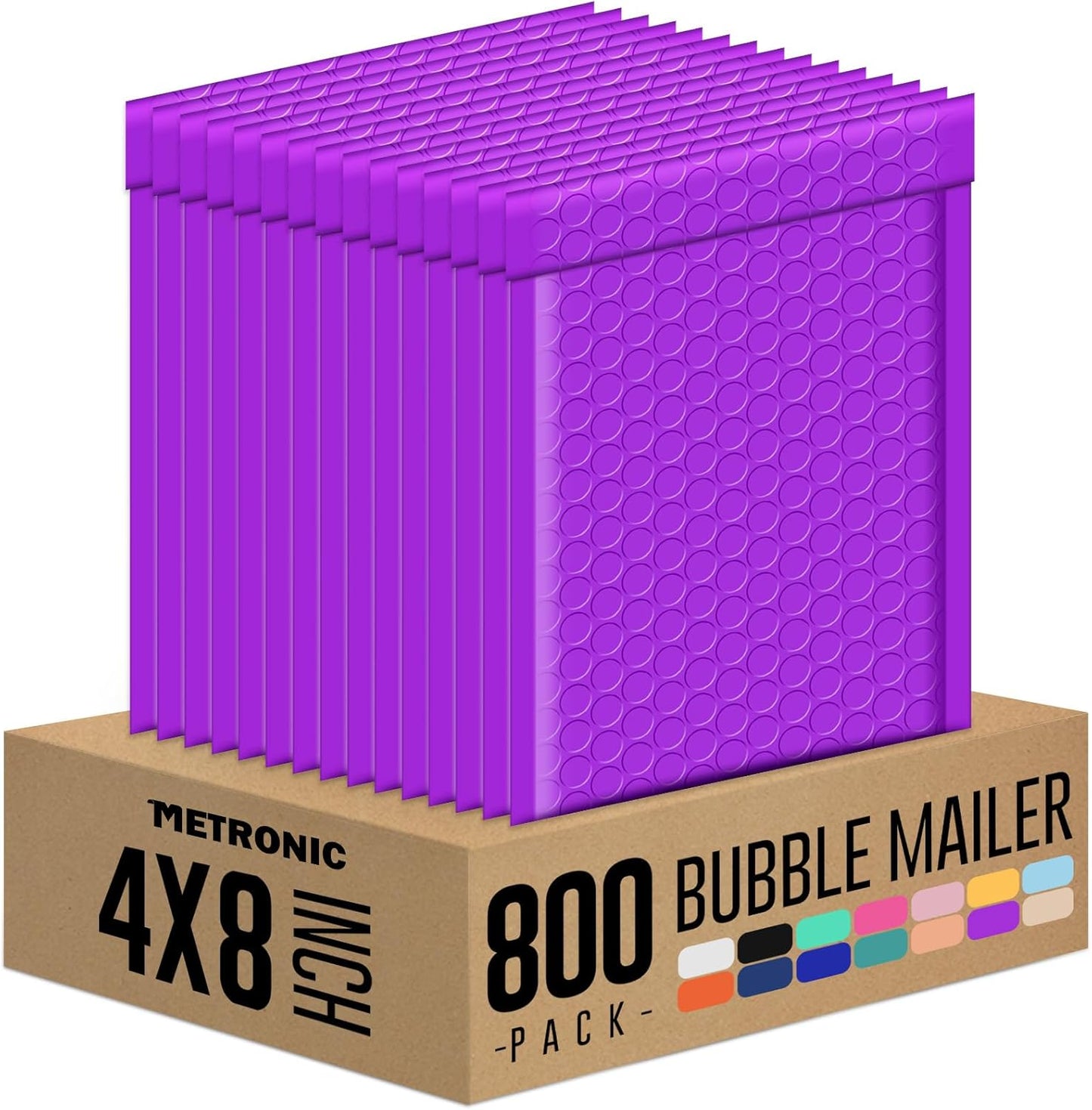 Metronic Bubble Mailers 6x10 Inch 100 Pack Black Usable Size 6x9" Opaque Padded Envelopes Waterproof Bubble Envelopes Cushioning Mailer for Small Business Mailing Makeup Jewelry Gifts