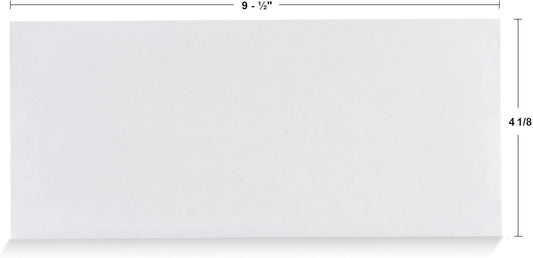 Aimoh #10 Security Self Seal Envelopes – 100 Qty |No Window, EnveGuard, 4⅛ x 9½", White, 24 LB, 100 Count (34100)