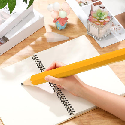 16 Inch Wooden Large Jumbo Pencils Giant Big Funny Wood Pencil with Cap and Eraser Fun Novelty Gifts for Kids School Kindergarten Home Office Prop Supplies(Purple)