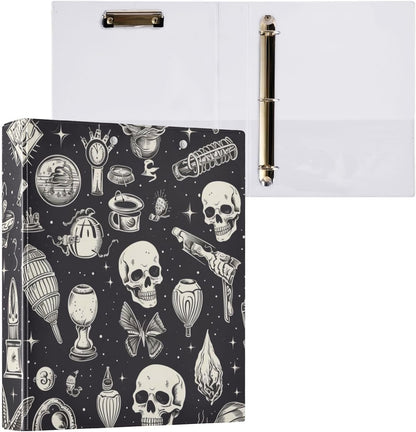 ALAZA Brown Forest Camo Camouflage 3 Ring Binder 1.5 Inch Three Ring Office Binders w/clipboard & 3 Pockets, Hold 200 Sheets, 1 pc