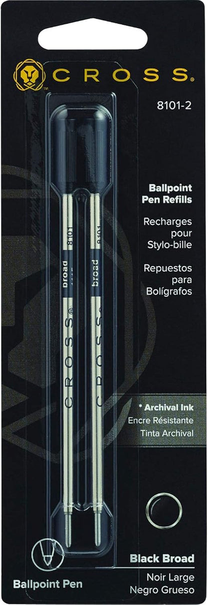 Cross Standard Ballpoint Pen Refill, 2 per Pack