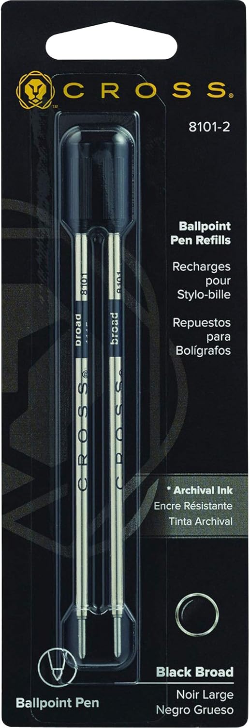 Cross Standard Ballpoint Pen Refill, 2 per Pack