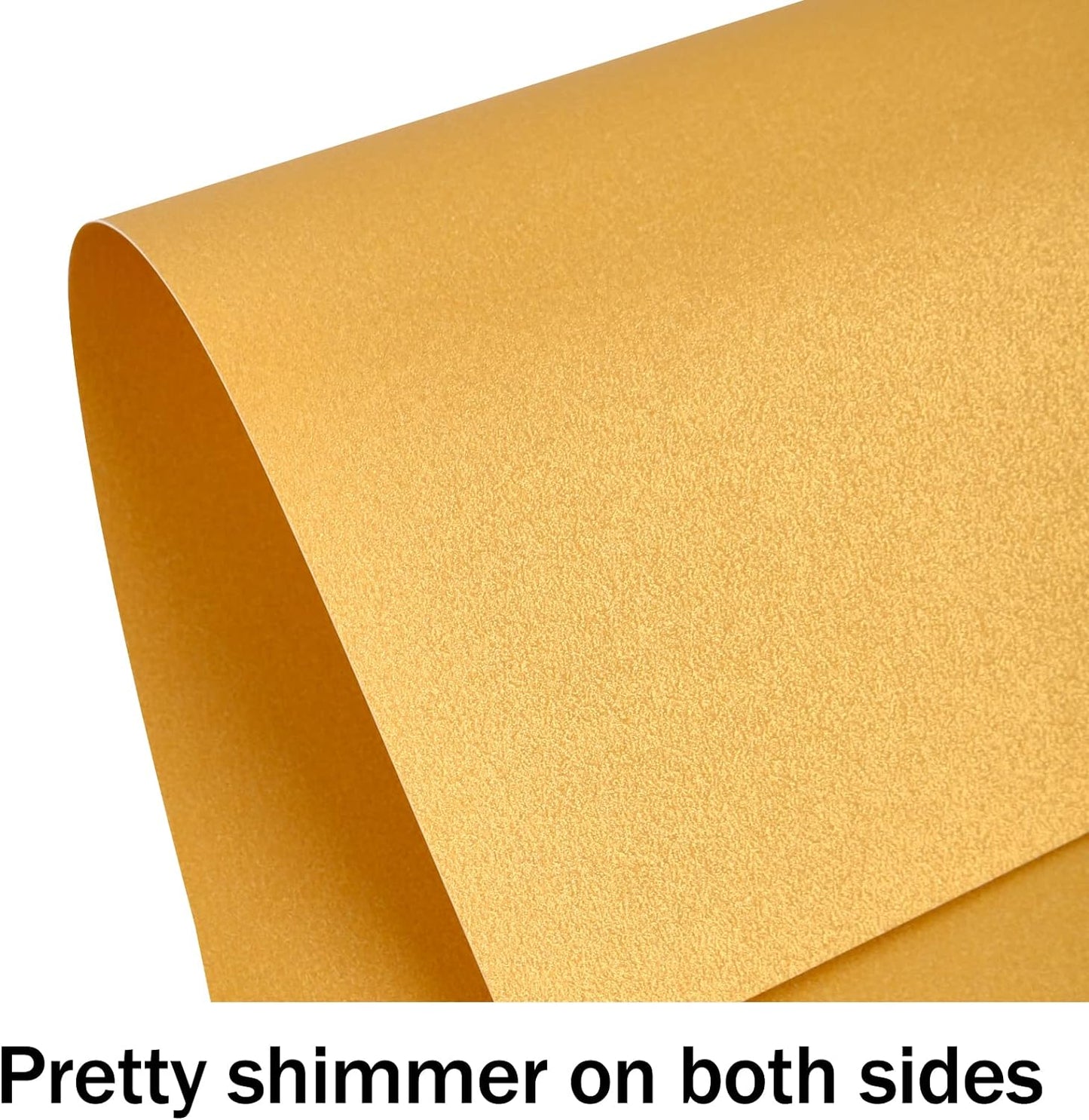 100 Sheets White Shimmer Cardstock 8.5 x 11 Certificate Paper, Goefun 80lb Pearlescent Paper for Invitations, Certificates, Crafts, DIY Cards