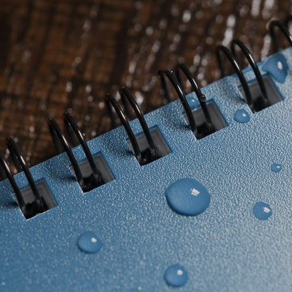Rite in the Rain Weatherproof Top Spiral Notebook, 3" x 5", Black Cover, Universal Pattern, 3 Pack (No. 735-3X)