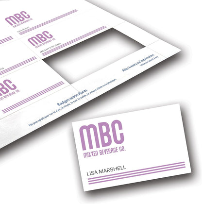 Avery Customizable Name Badge Inserts for Name Tag Holders, 3" x 4", White, Laser/Inkjet Printable, 300 Total (5392)