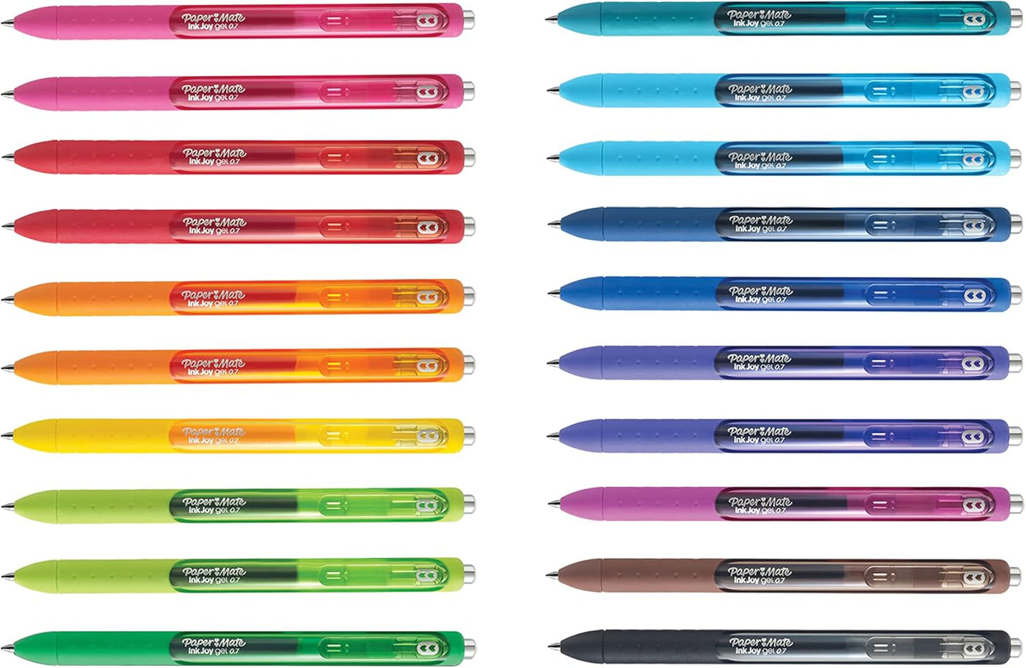 Paper Mate InkJoy Gel Pens, Medium Point (0.7mm), 20 Count - Back to School Supplies, Teacher Essentials, Journaling, Writing, Note-Taking