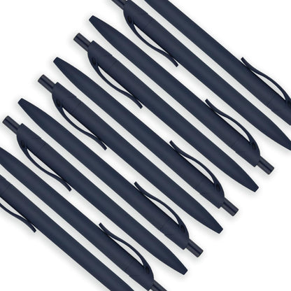 Deegtran 100 Pack No Bleed Black Barrel Click Pens, Wholesale Retractable Ballpoint, Medium Point, Smooth Ink, 1.0MM Black Ink