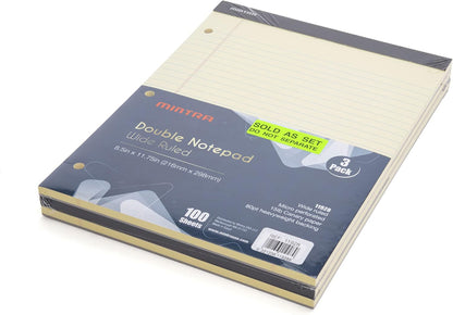 Mintra Office White Legal Pads – Ruled Notepads and Micro-Perforated Sheets, Ideal for Writing, Note-Taking & Creativity, Office, or Professional Use, Basic Pad 6 pack, 8.5"x11" (Narrow Ruled)