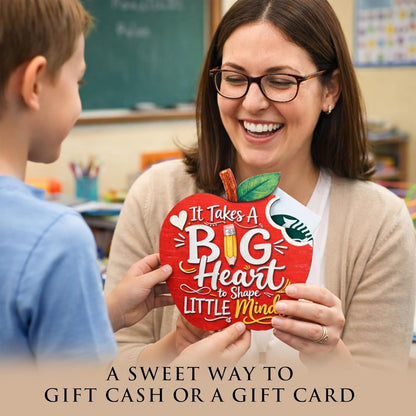 Wooden Cute Pencil Gift Card Holder 3.36x6 inches, Graduation Cash Holder for Class of 2026, Teacher Appreciation Gifts, Creative Money Gift Idea for Students, Teacher Gift, Teacher Appreciation Gifts