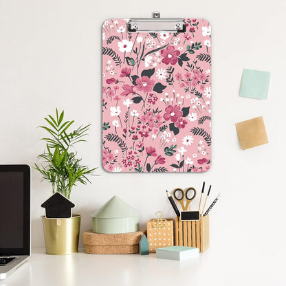 Hongri Plastic Cute Clipboard, Letter Size for Students, Teacher, Woman and Kids, Low Profile Clip, Decorative Pattern, Size 9 x 12.5 in, Dream Marble