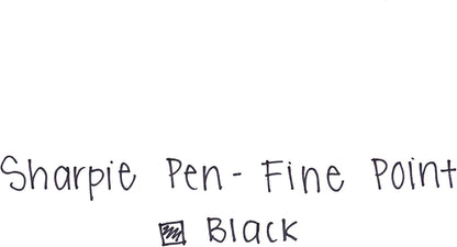 Sharpie Felt Tip Pens, Fine Point (0.4mm), Black, 4 Count - Art Markers, Journaling, Drawing