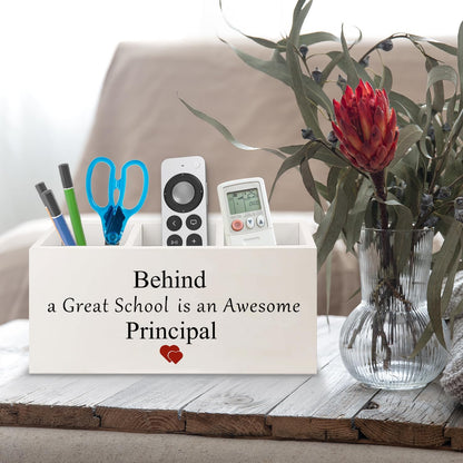 Teacher Appreciation Gifts, Boho Rainbow Teacher Wooden Pen Pencil Holder for Office Desk, Back to School Supplies Gifts for Teachers, It's a Good Day to Teach Tiny Humans