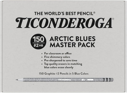 Ticonderoga Wooden Pencils, Pre-Sharpened, 2 HB Soft, Pastel Colors, 18 Count