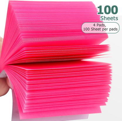Sticky Notes 3x3 Self-Stick Notes Bright Colors Sticky Notes 4 Pads 100 Sheets/Pad (Yellow)