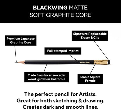 Blackwing Palomino 602-12 Count Pencils with Heritage, Gray