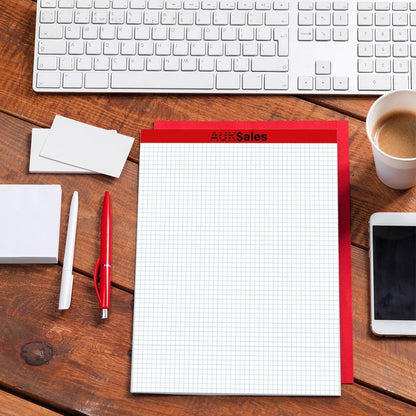 Grid Paper Pad 5x8 Inches, Graph Paper Pad 4x4, Grid Notepad, 1 Pack, 5x8 Graph Paper 1/4 Grid, Graphing Paper, Engineering Pad, 100 Sheets 200 Pages Perforated Pad for School, Home, & Office