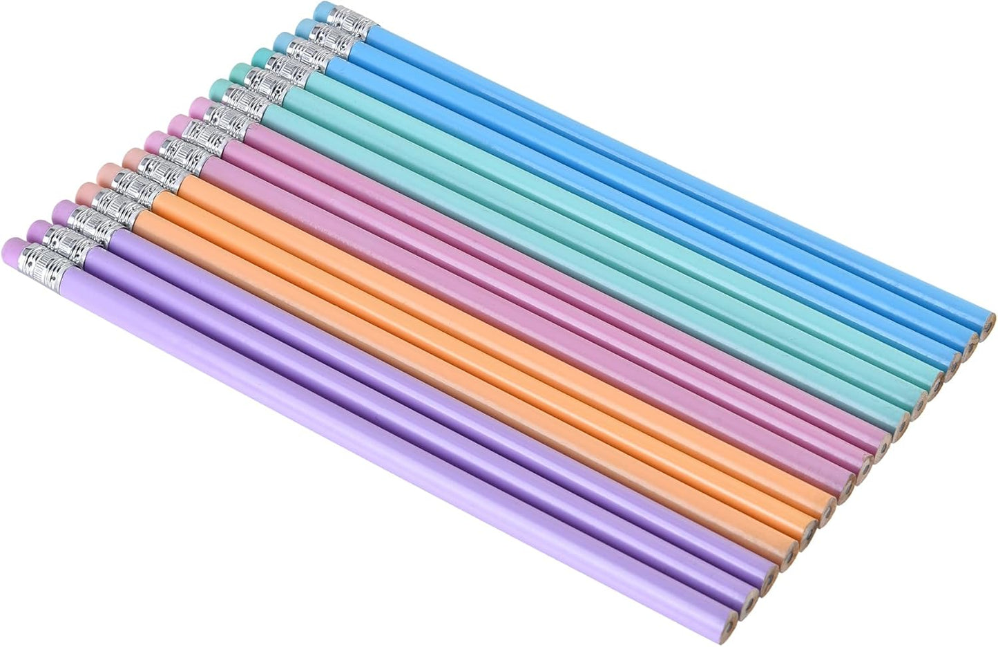 72PCS Corlorful Wooden cased Pencils for Kids with Erasers, Wood Wedding Golf for School,Drawing,Gift (72PCS) (Fruit, 72)