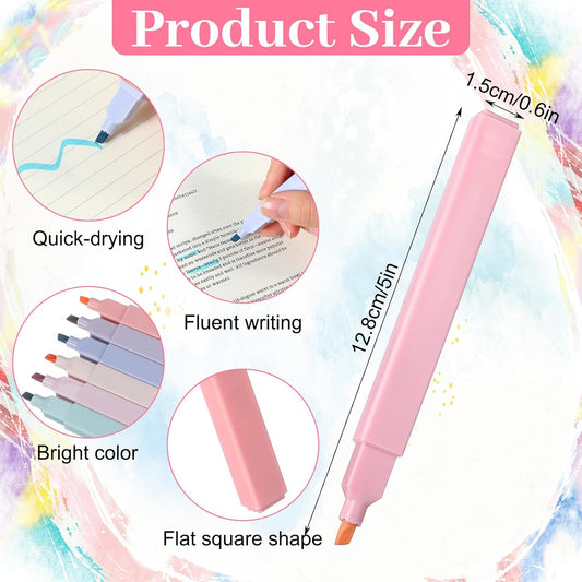 120 Pcs Bible Highlighter with Soft Chisel Tip Highlighters