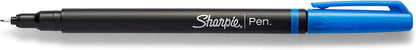 Sharpie Felt Tip Pens, Fine Point (0.4mm), Blue, 12 Count