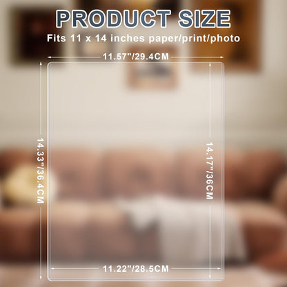 AKONEGE 5PCS 9" x 12" Rigid Print Protectors Clear Plastic Sheet Protectors, Heavy Duty Top Loading Document Holder, Menu Cover, Photo Poster Sleeves Hard Plastic Sleeves for Paper Art Prints